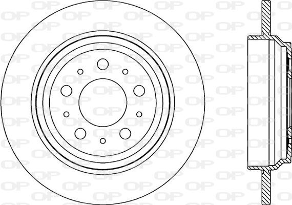 OPEN PARTS Тормозной диск BDR1964.10